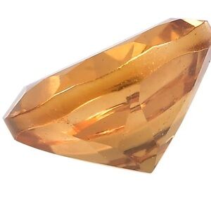 AA Brazilian Citrine (Round 6.5 mm) 0.80 Carat Loose Gemstone